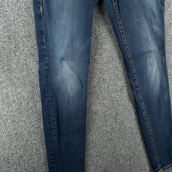 True Religion Jeans 32 (30x29) Casey USA Made Skinny Straight Stretch Blue Denim - Picture 4 of 16